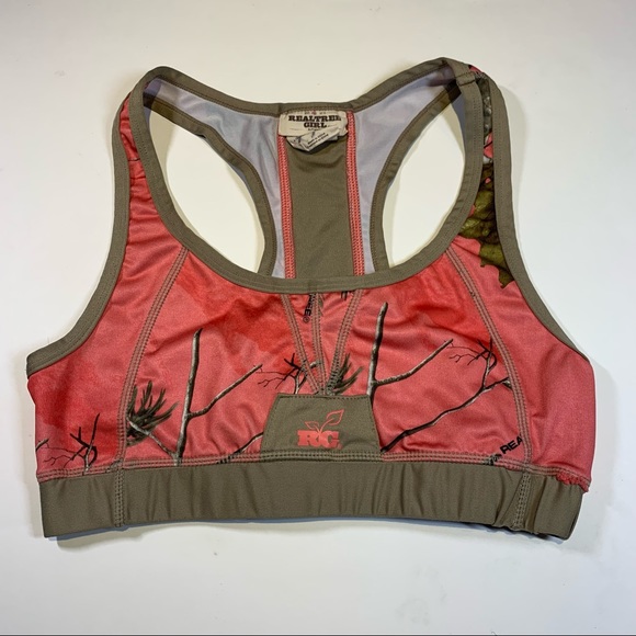 Small Realtree Girl pink camo sports bra - Picture 1 of 12